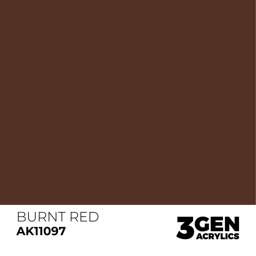 3GEN Acrylics: Burnt Red (AK Interactive) (AK11097)