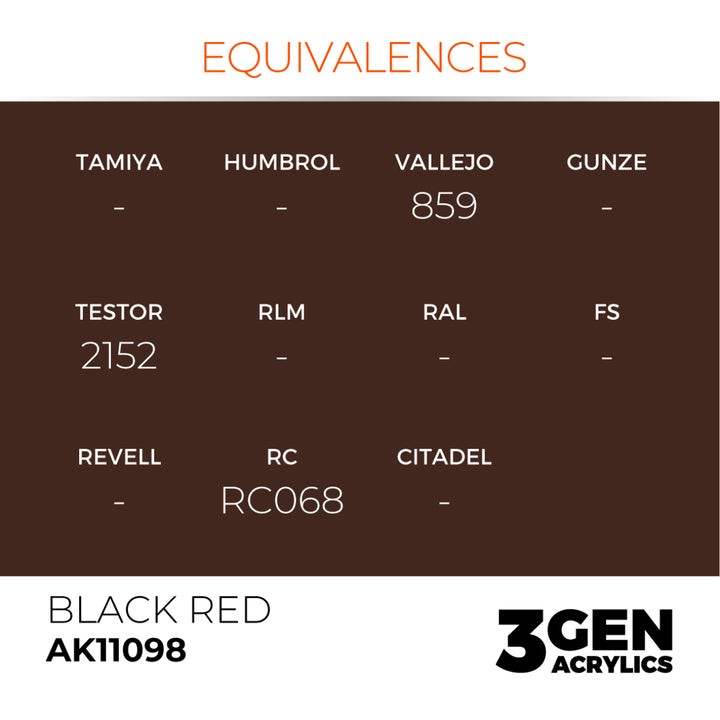 3GEN Acrylics: Black Red (AK Interactive) (AK11098)