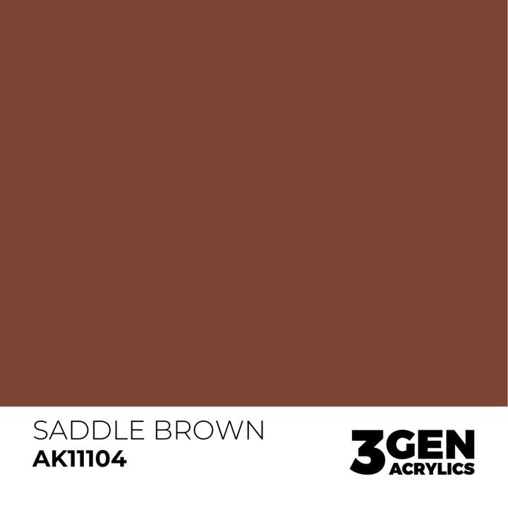 3GEN Acrylics: Saddle Brown (AK Interactive) (AK11104)
