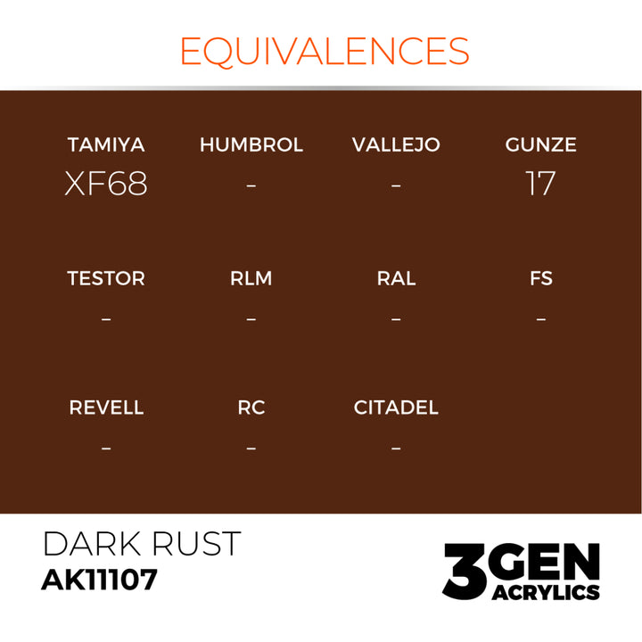 3GEN Acrylics: Dark Rust (AK Interactive) (AK11107)