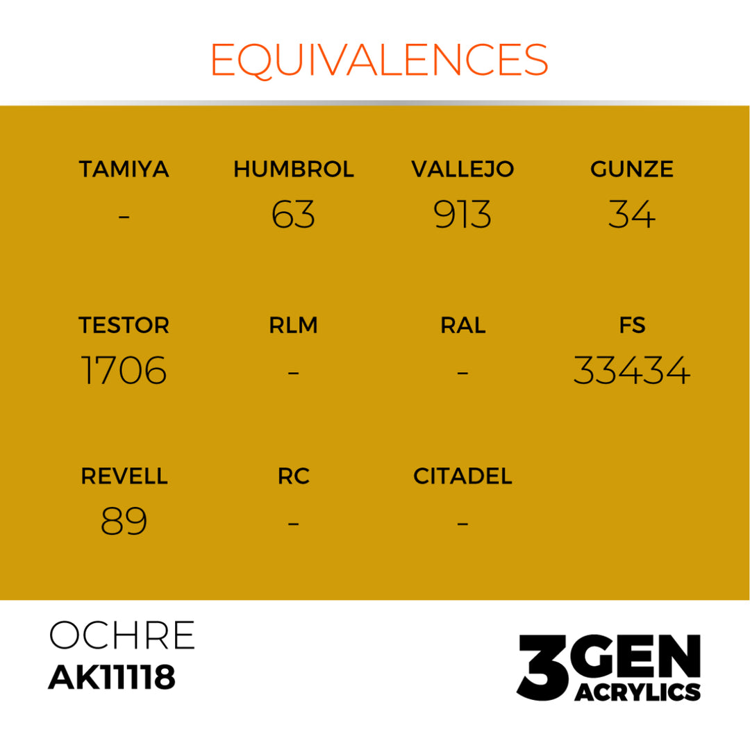 3GEN Acrylics: Ochre (AK Interactive) (AK11118)