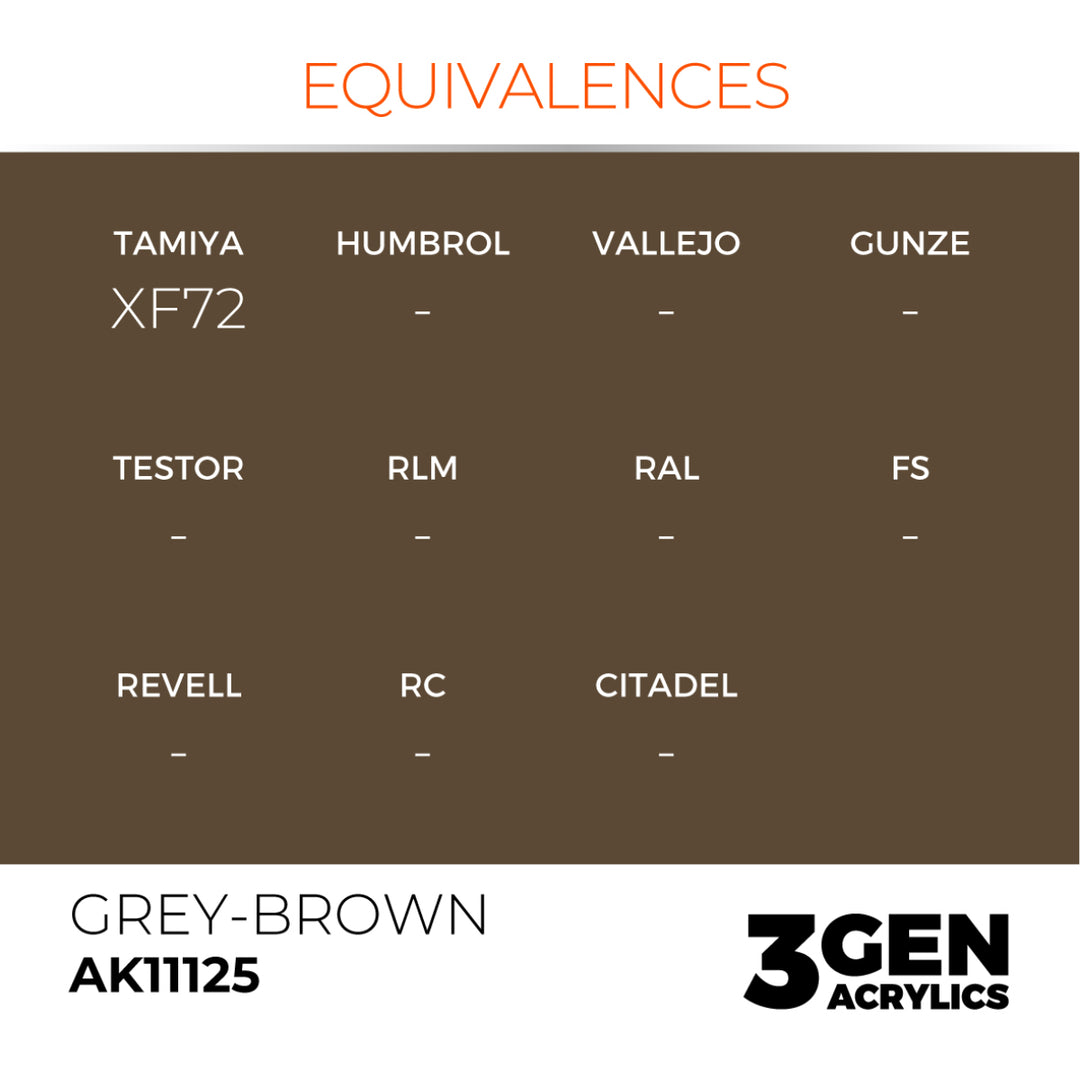 3GEN Acrylics: Grey-brown (AK Interactive) (AK11125)