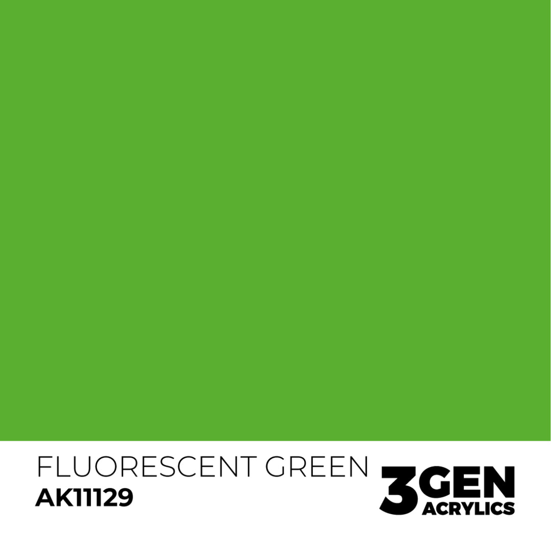 3GEN Acrylics: Fluorescent Green (AK Interactive) (AK11129)