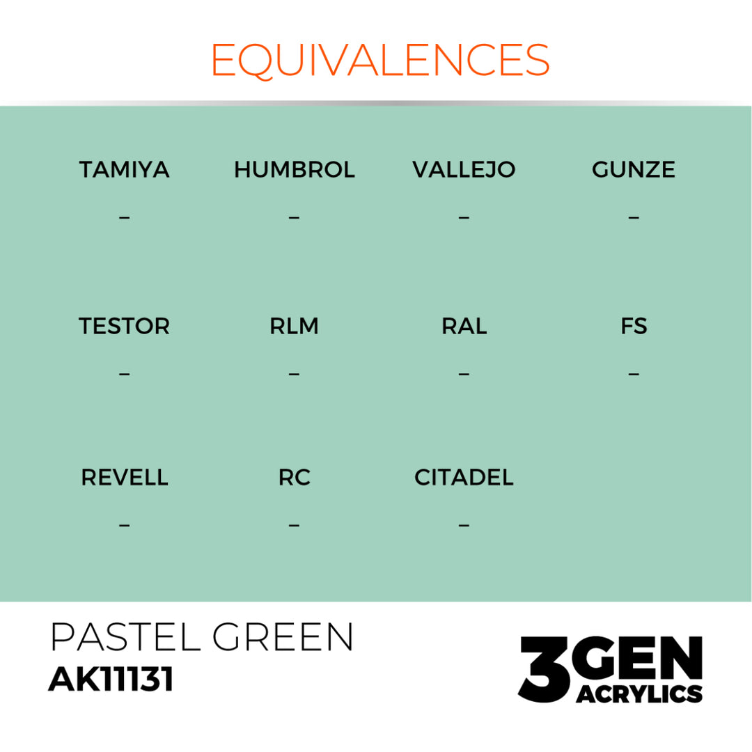 3GEN Acrylics: Pastel Green – Pastel (AK Interactive) (AK11131)
