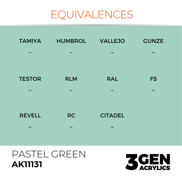 3GEN Acrylics: Pastel Green – Pastel (AK Interactive) (AK11131)