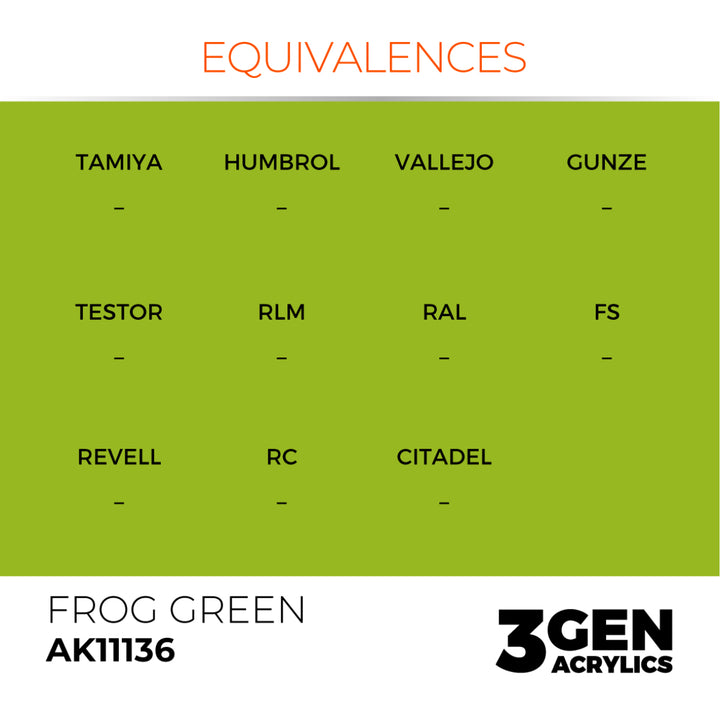 3GEN Acrylics: Frog Green (AK Interactive) (AK11136)