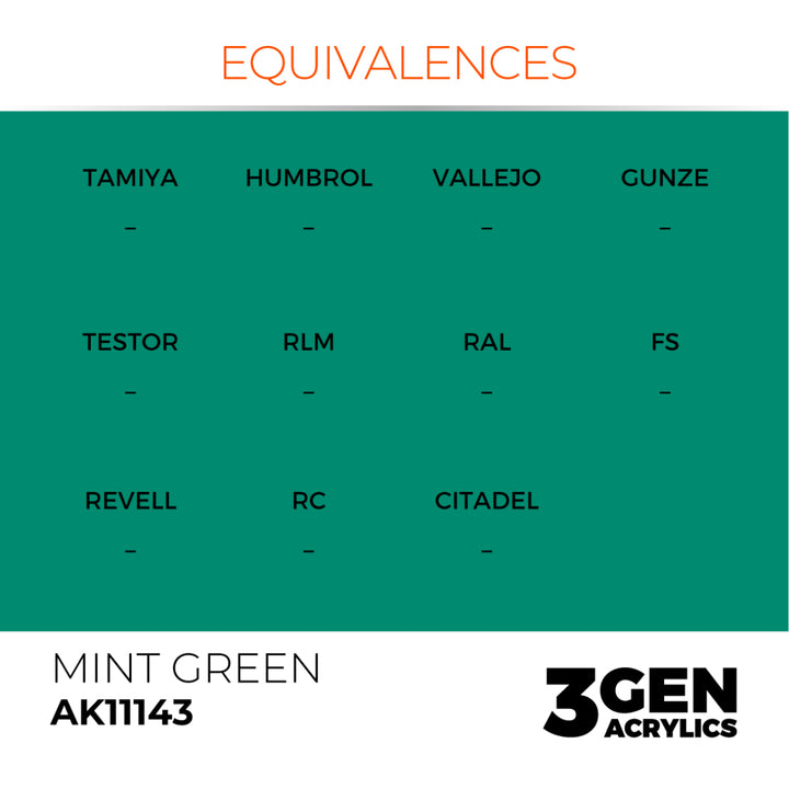 3GEN Acrylics: Mint Green (AK Interactive) (AK11143)