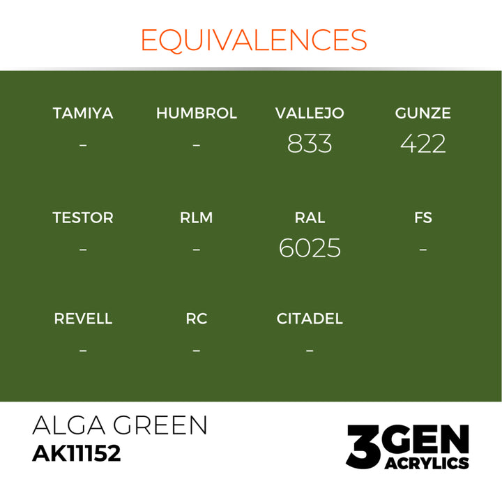 3GEN Acrylics: Alga Green (AK Interactive) (AK11152)
