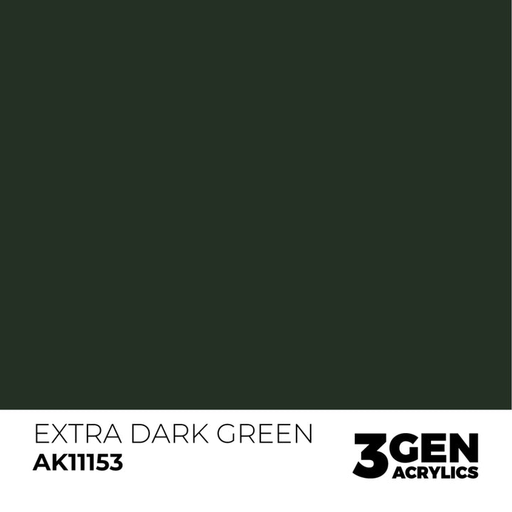 3GEN Acrylics: Extra Dark Green (AK Interactive) (AK11153)