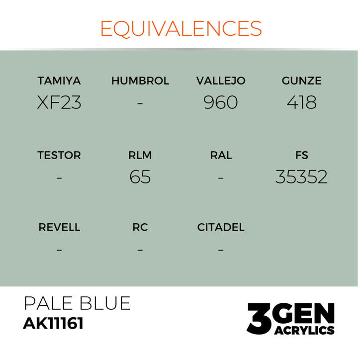3GEN Acrylics: Pale Blue (AK Interactive) (AK11161)