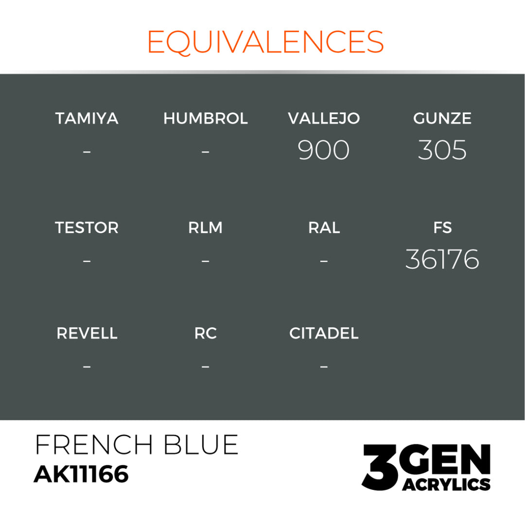 3GEN Acrylics: French Blue (AK Interactive) (AK11166)