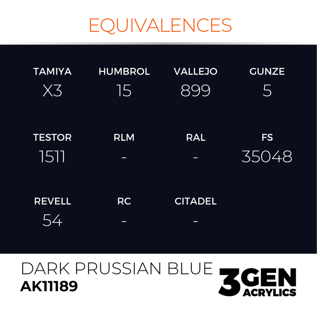 3GEN Acrylics: Dark Prussian Blue (AK Interactive) (AK11189)