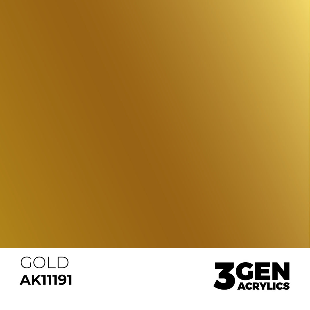 3GEN Acrylics: Gold – Metallic (AK Interactive) (AK11191)