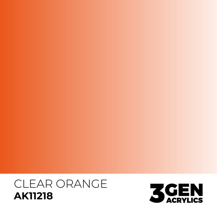 3GEN Acrylics: Clear Orange (AK Interactive) (AK11218)
