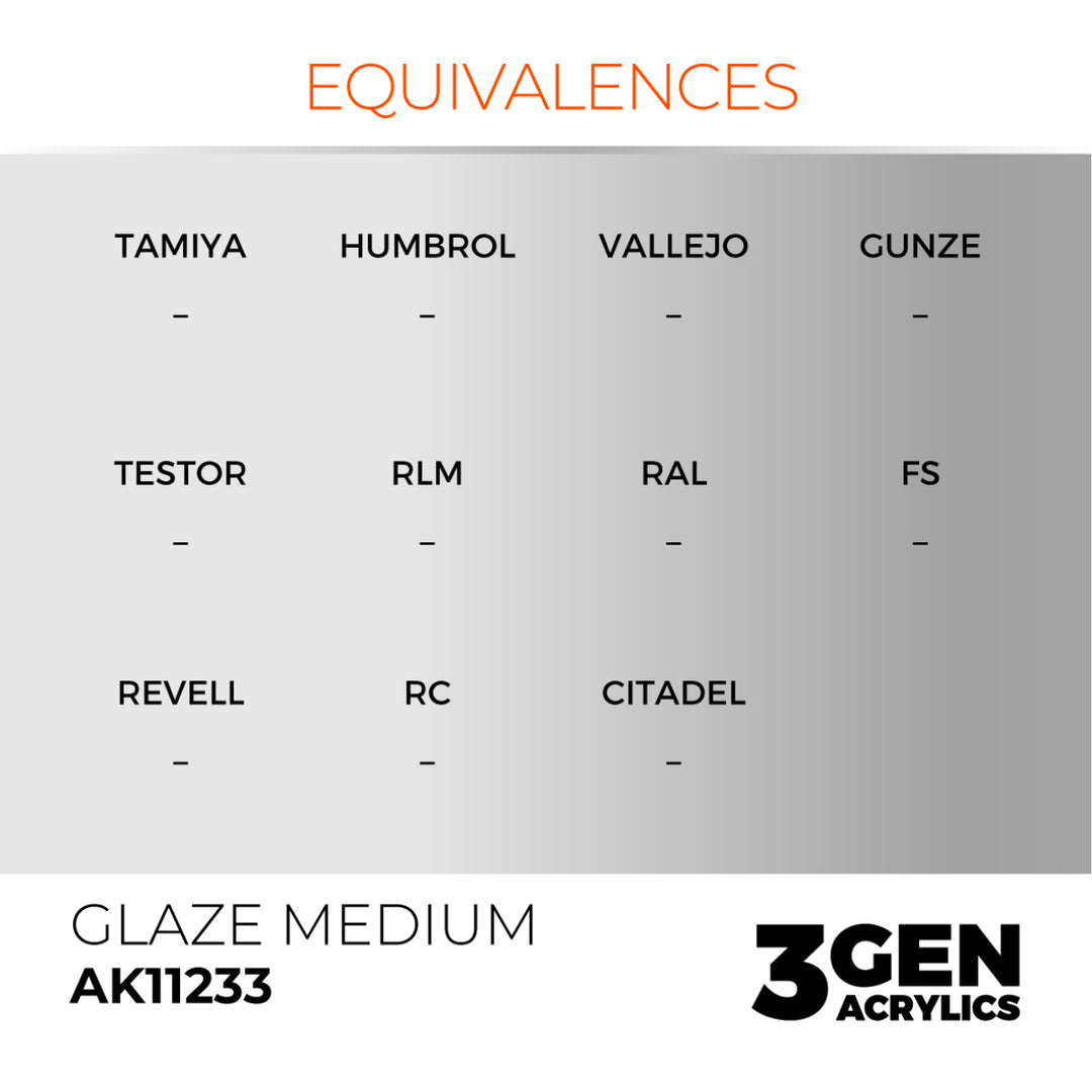3GEN Acrylics: Glaze Medium – Auxiliary (AK Interactive) (AK11233)