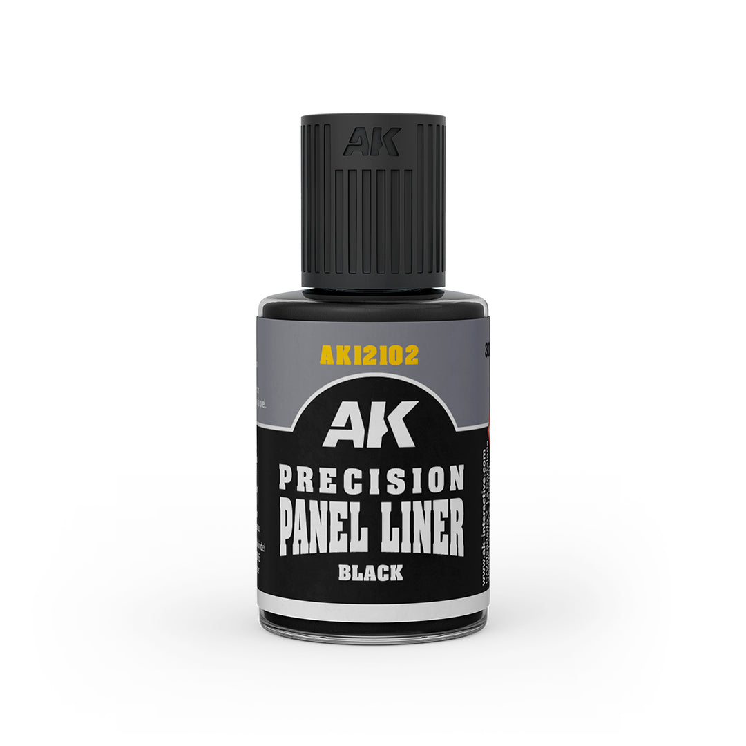 Black Precision Panel Liner (AK Interactive) (AK12102)