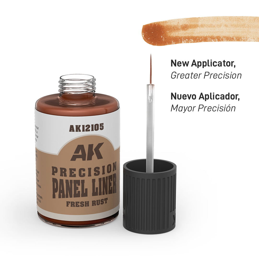 Fresh Rust Precision Panel Liner (AK Interactive) (AK12105)
