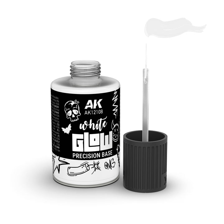 White Glow Precision Base (AK Interactive) (AK12108)