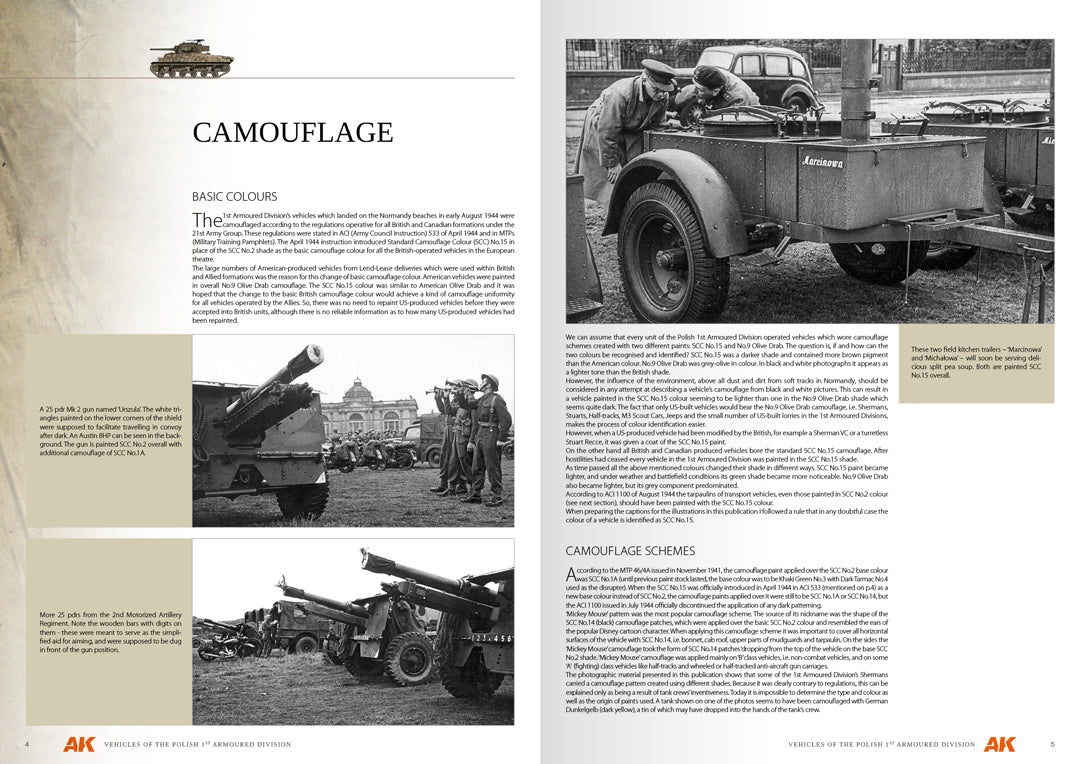 Vehicles Of The Polish 1st Armoured Division – Camouflage Profile Guide (AK Interactive) (AK130010)