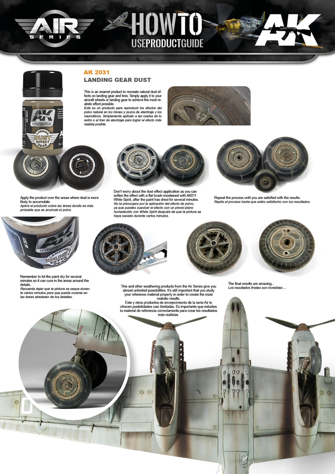 Enamel: Landing Gear Dust Effect (AK Interactive) (AK2031)