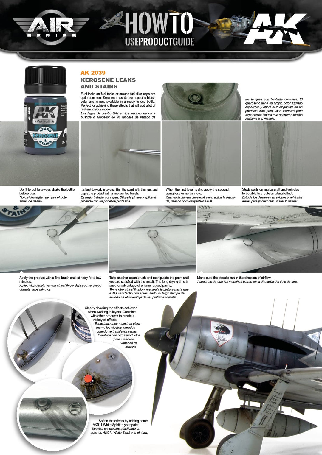 Enamel: Kerosene Leaks & Stains (AK Interactive) (AK2039)