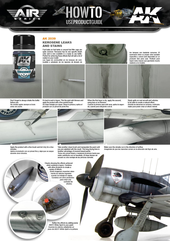 Enamel: Kerosene Leaks & Stains (AK Interactive) (AK2039)