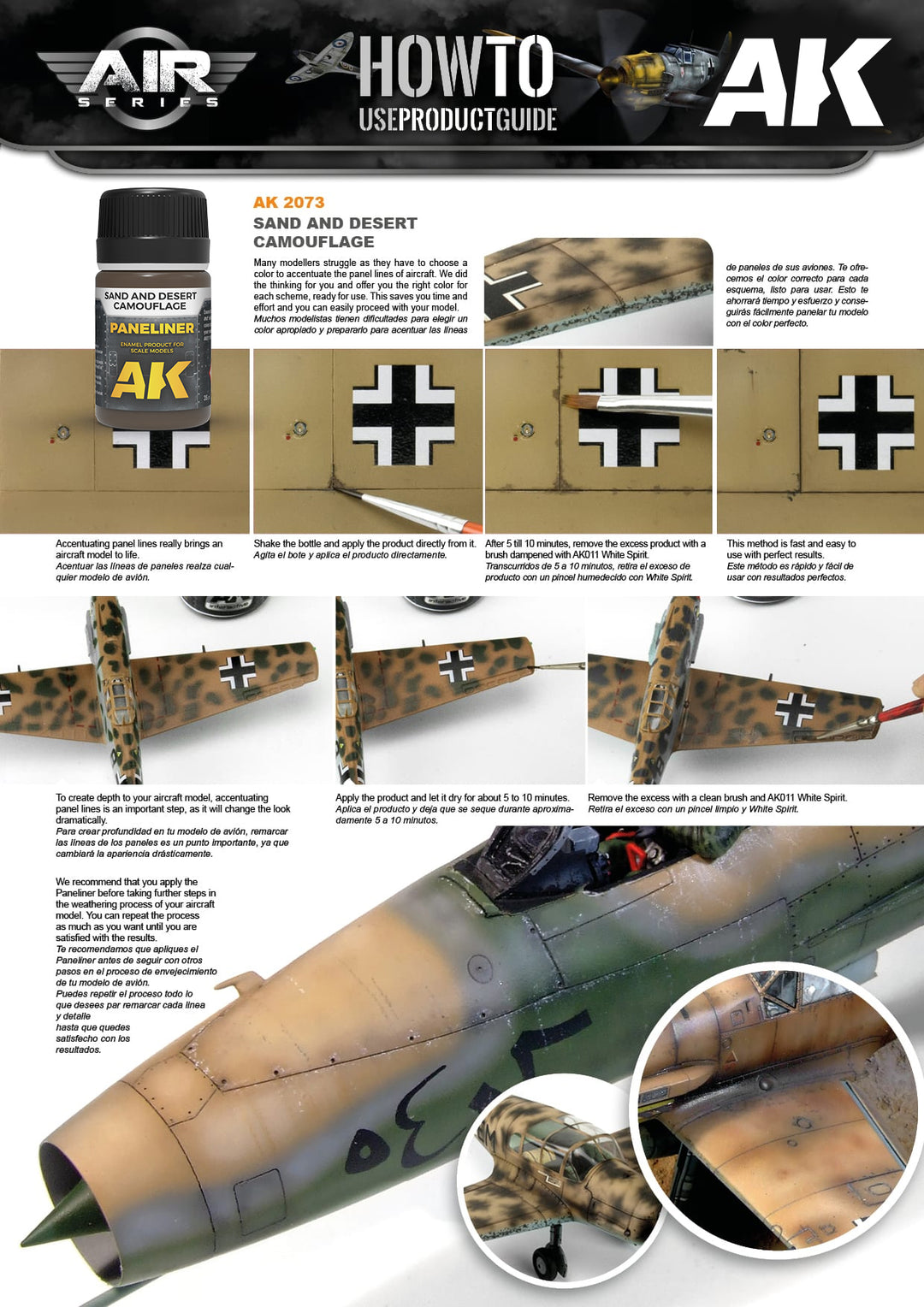Paneliner: Sand and Desert Camouflage (AK Interactive) (AK2073)