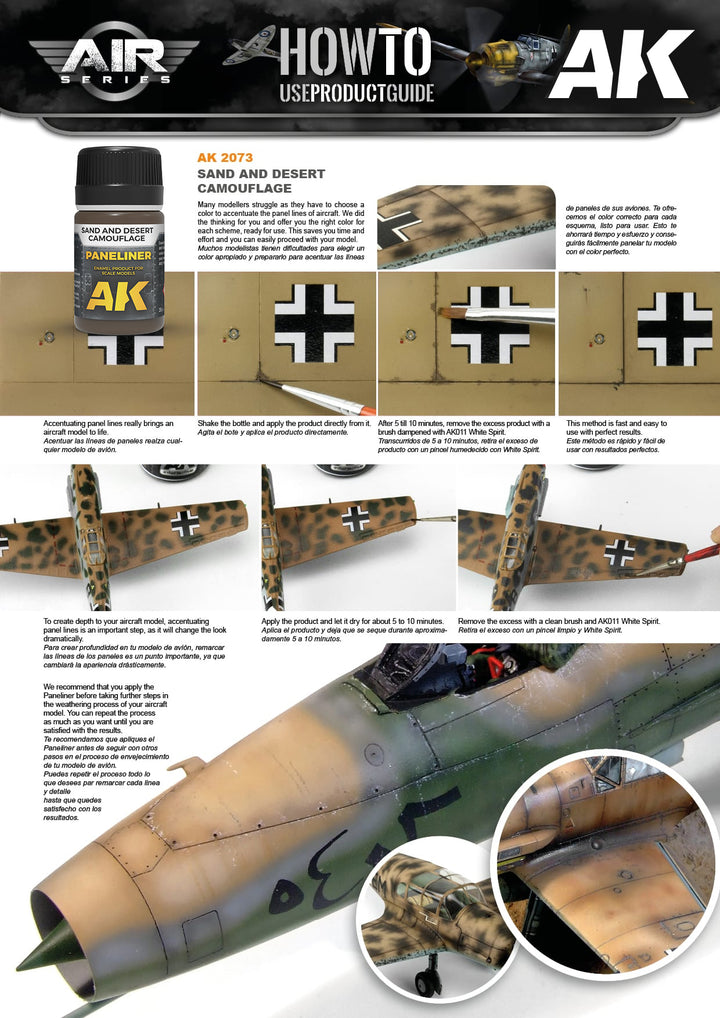 Paneliner: Sand and Desert Camouflage (AK Interactive) (AK2073)