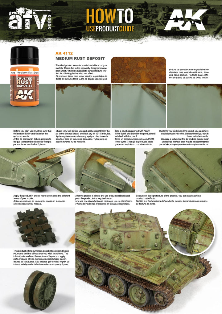 Enamel: Crusted Rust Deposits - Medium Rust (AK Interactive) (AK4112)