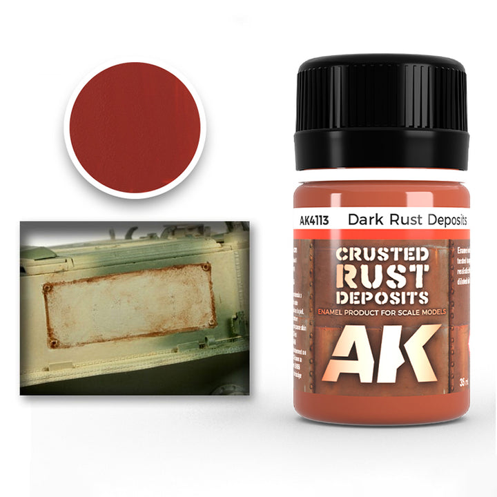 Enamel: Crusted Rust Deposits - Dark Rust (AK Interactive) (AK4113)