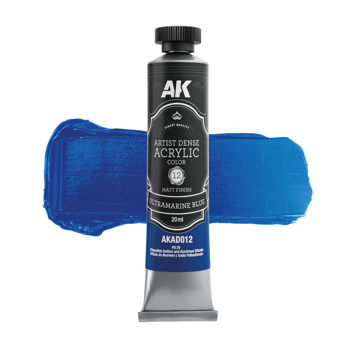 Blue Color Set – Artistic Dense Acrylic Color (AK Interactive) (AKAD108)