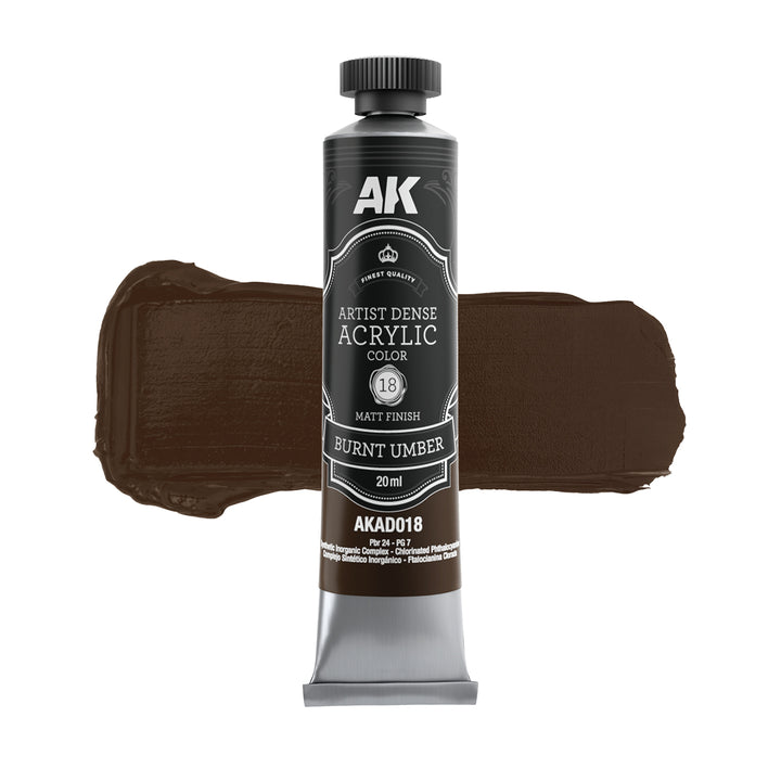 Black & White Color Set – Artistic Dense Acrylic Color (AK Interactive) (AKAD104)