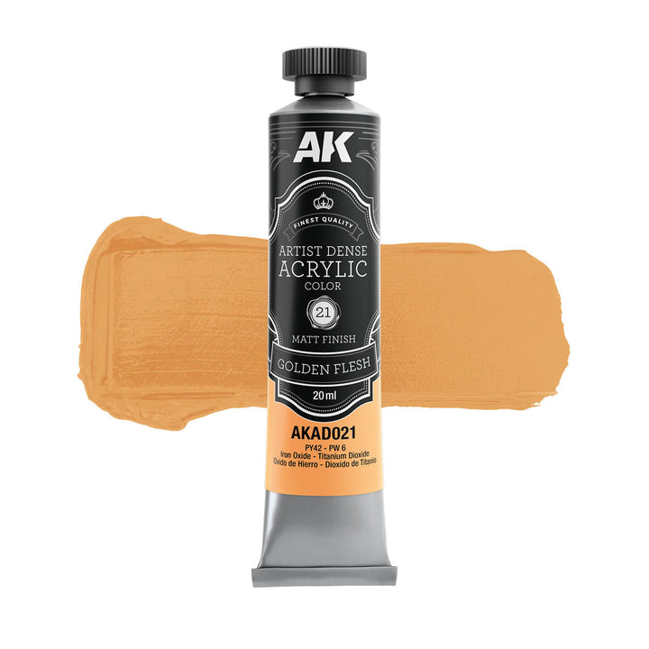Flesh Color Set – Artistic Dense Acrylic Color (AK Interactive) (AKAD105)