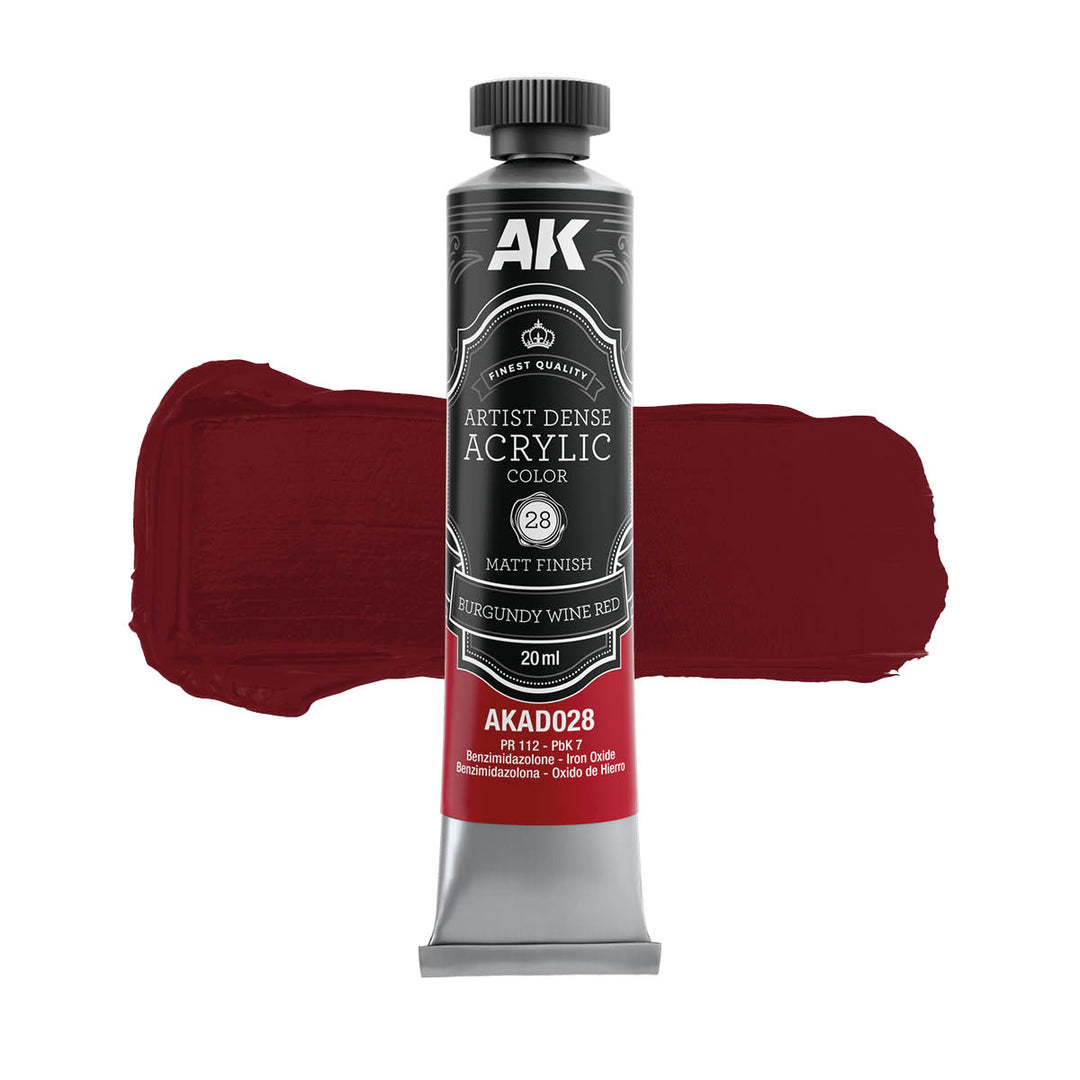 Red Color Set – Artistic Dense Acrylic Color (AK Interactive) (AKAD107)