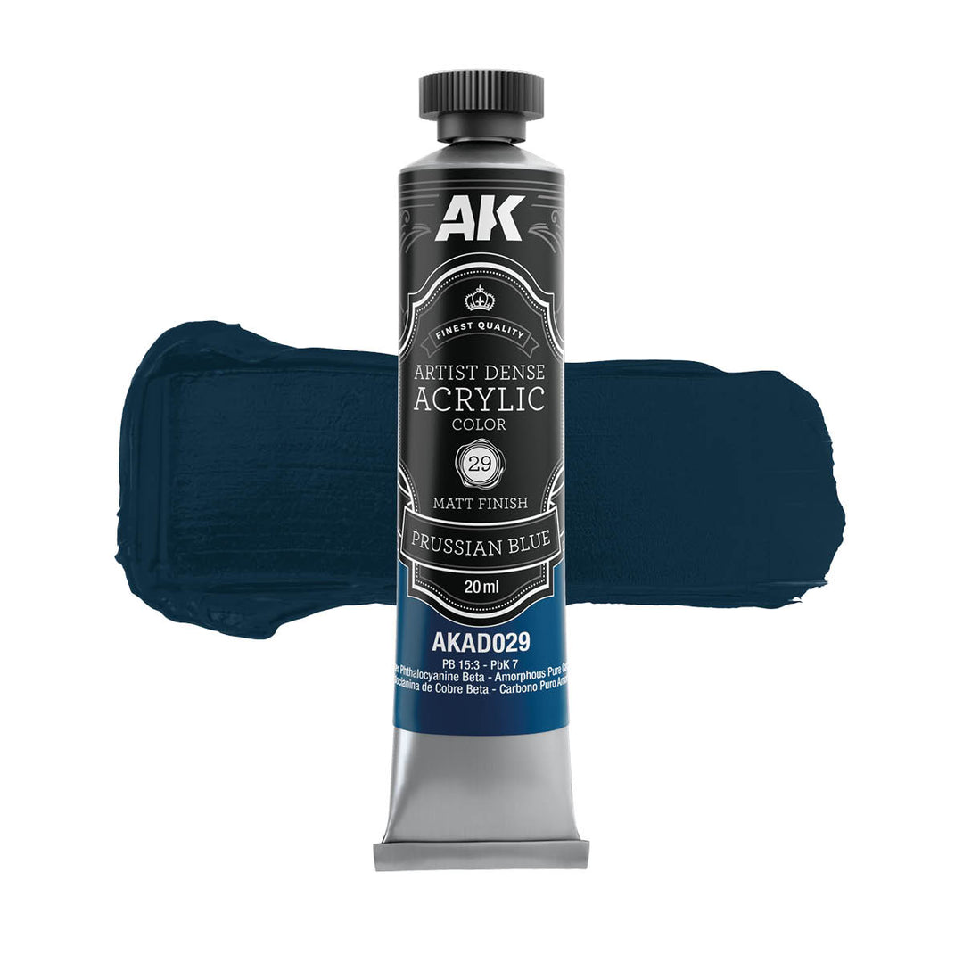 Blue Color Set – Artistic Dense Acrylic Color (AK Interactive) (AKAD108)