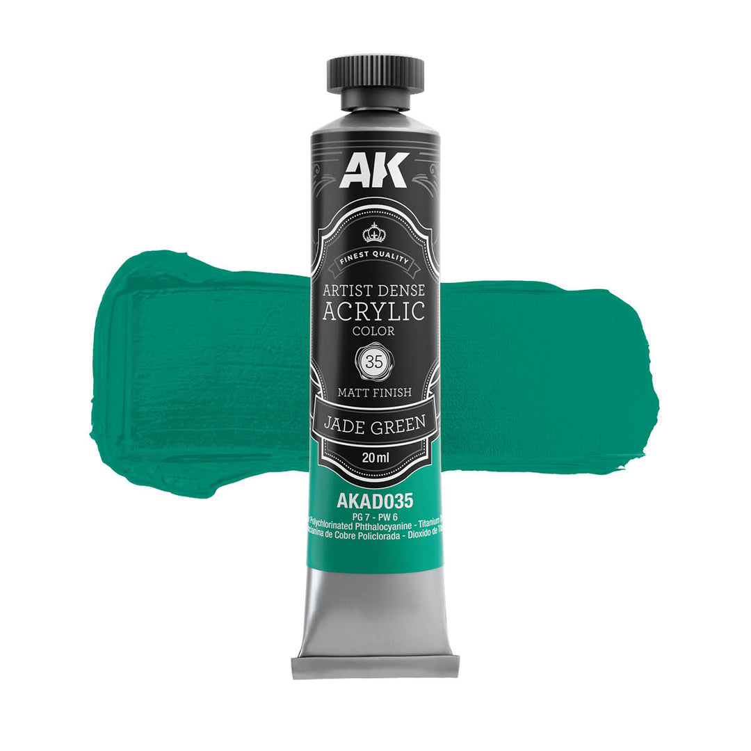 Green Color Set – Artistic Dense Acrylic Color (AK Interactive) (AKAD109)
