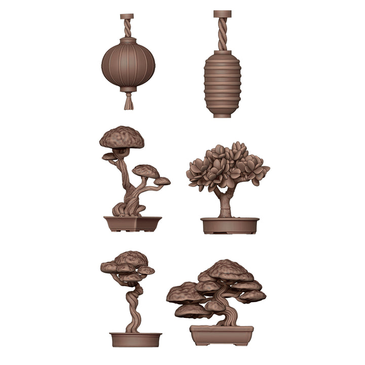 Japanese Lamps & Bonsai – AK Basing Bits (AK Interactive) (AKBIT0030)