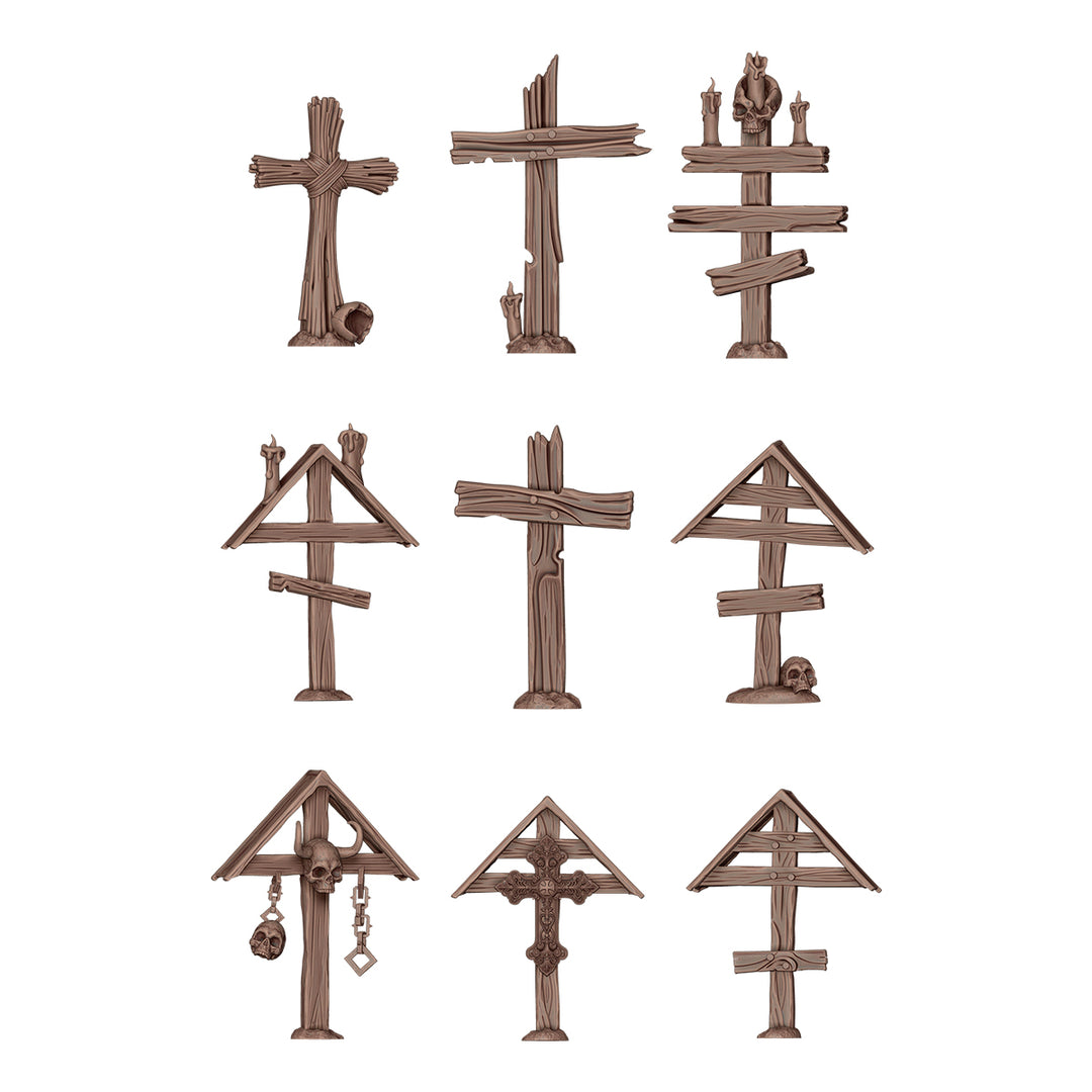 Wood Crosses – AK Basing Bits (AK Interactive) (AKBIT0031)