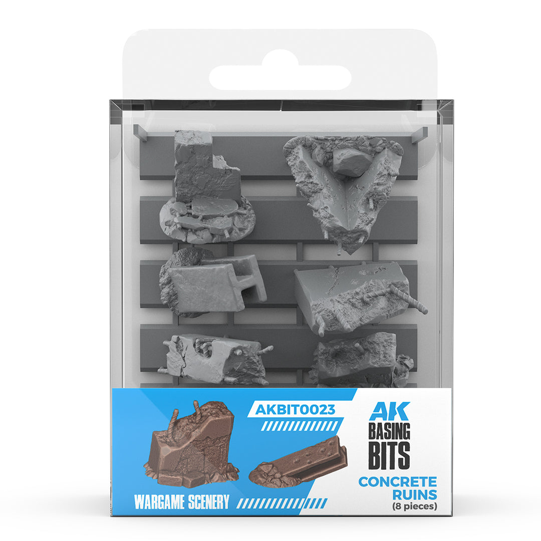 Concrete Ruins – AK Basing Bits (AK Interactive) (AKBIT0023)