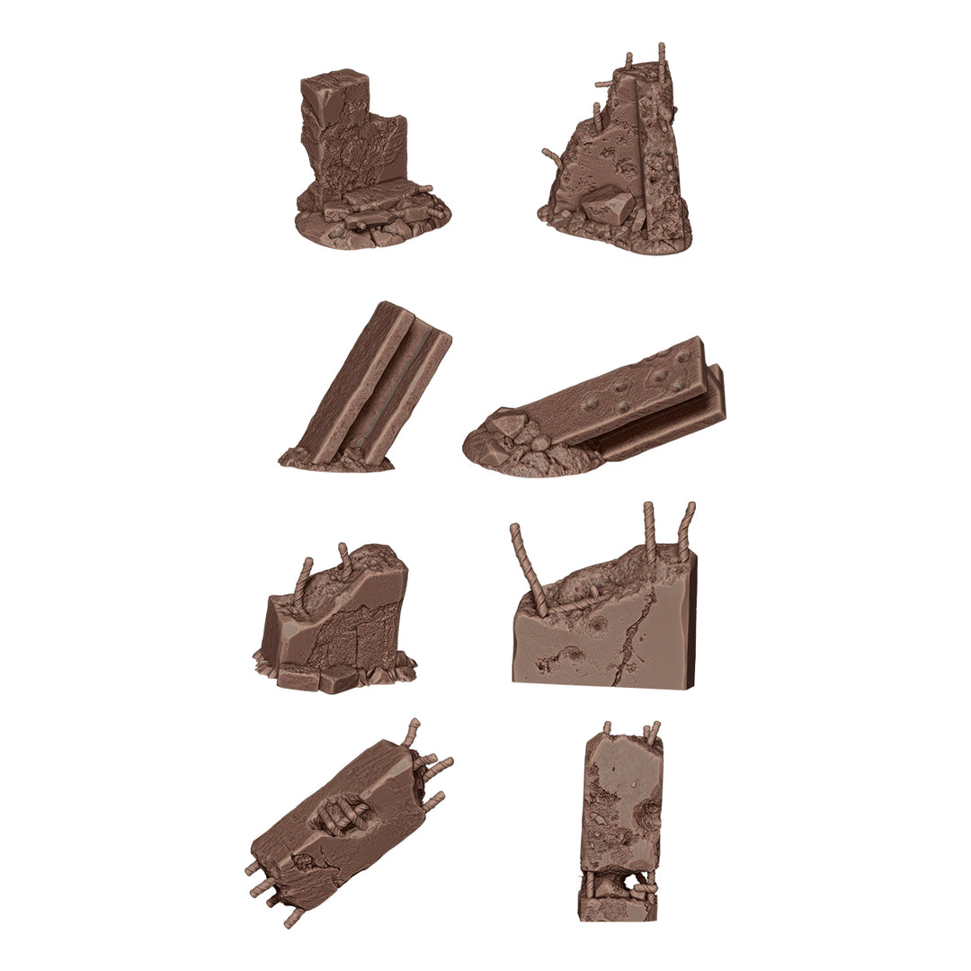Concrete Ruins – AK Basing Bits (AK Interactive) (AKBIT0023)