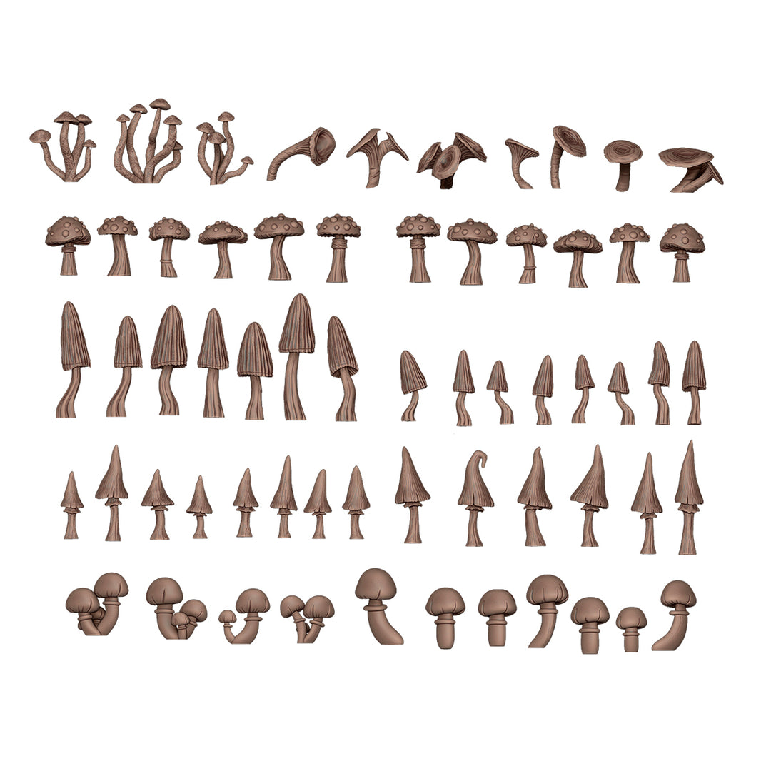 Forest Mushrooms – AK Basing Bits (AK Interactive) (AKBIT0005)