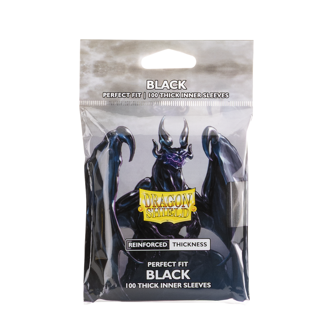 Dragon Shield Perfect Fit Thick Inner Sleeves - Black (AT-13005)