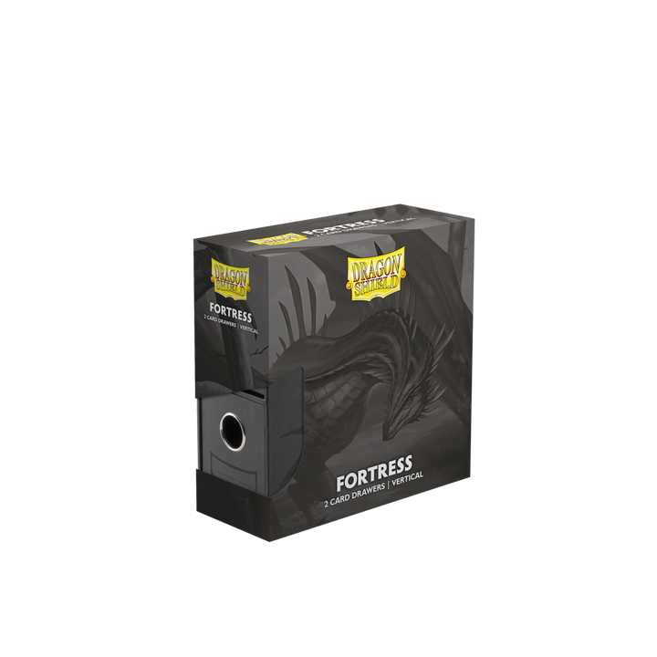 Dragon Shield Fortress - 2-Card Drawers Vertical - Black (AT-33706)
