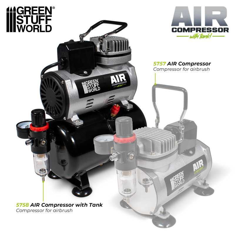Airbrush Compressor with Tank (Green Stuff World)