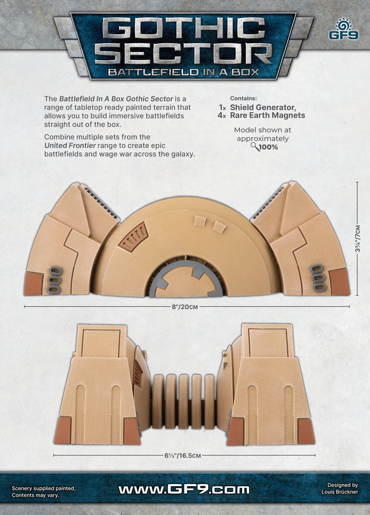 Battlefield in a Box: Gothic Sector - United Frontier Shield Generator (BB676)