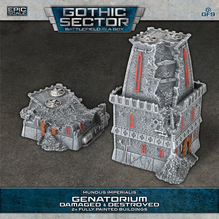 Battlefield in a Box: Mundus Imperialis - Genatorium (Damaged & Destroyed x2) (BB684)