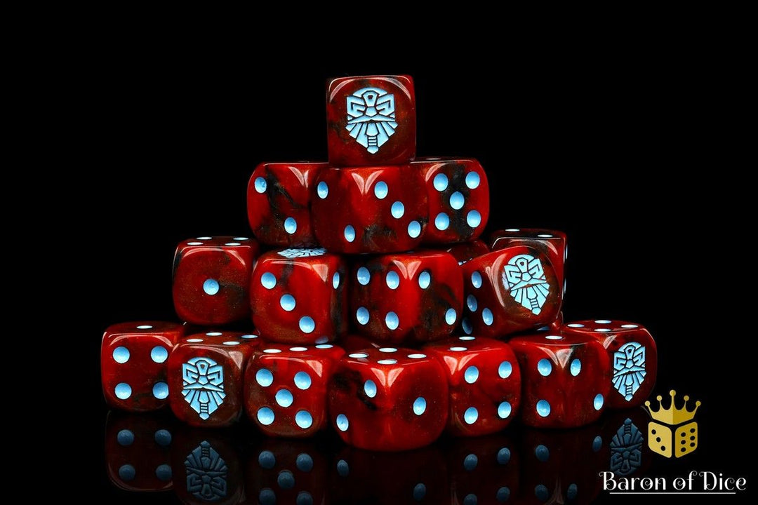 Dwarf Red Dice Set (Round) - Baron of Dice