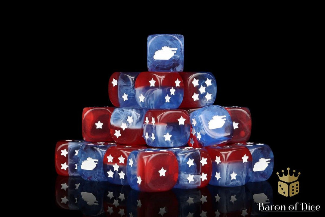 Battle Tank Dice Set (Round) - Baron of Dice