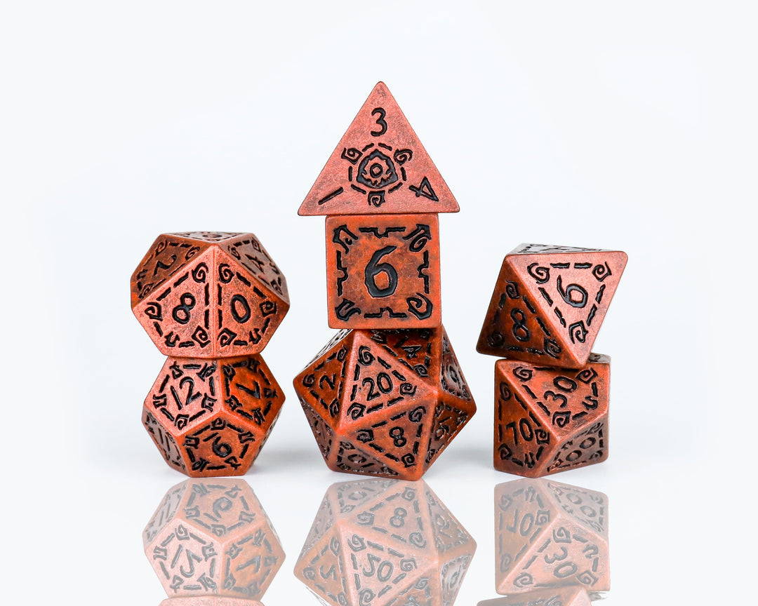 Sirius Dice: Illusory Metal Dice Set - Copper