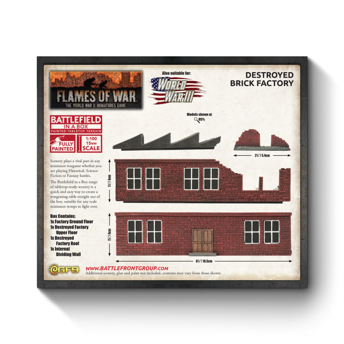 Battlefield in a Box: Destroyed Brick Factory (BB235)